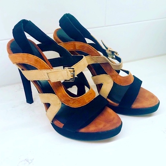Rebecca Minkoff Shoes - Rebecca Minkoff Suede Sandal Platform Heels